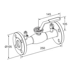 IMI TA Strangregulierventil TA-BVS 243 Flansche, DN 20, PN 40, Edelstahl... IMI-652243020 6415840116820 (Abb. 1)