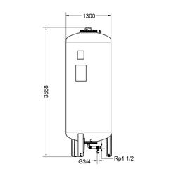 IMI Pneumatex Basisgefäß Compresso CG 4000.6... IMI-7121013 7640148630962 (Abb. 1)