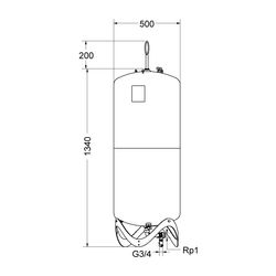 IMI Pneumatex Erweiterungsgefäß Compresso CU 200.6 Eckeinstieg... IMI-7122000 7640148630832 (Abb. 1)