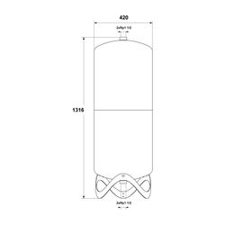 IMI Pneumatex Zwischengefäß Dusche 140.6... IMI-7141002 7640148634427 (Abb. 1)