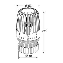 IMI Heimeier Thermostat-Kopf K mit Direktanschluss für Vaillant-Ventile... IMI-9712-00.500 4024052496822 (Abb. 1)