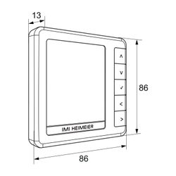 Heimeier Raumthermostat HM-PRT programmierbar 230V, Weiß... IMI-1500-07.500 4024052053704 (Abb. 1)