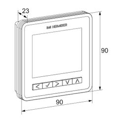 Heimeier neoAir Raumthermostat V3 kabellos inklusive Batterien für Smart Home... IMI-1500-03.500 4024052070527 (Abb. 1)