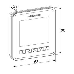 IMI Heimeier neoAir Raumthermostat V3 kabellos inklusive Batterien für Smart Home... IMI-1500-03.500 4024052070527 (Abb. 1)