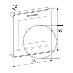 IMI Heimeier Raumthermostat neoStat-e V2, 230V für elektrische Fußbodenheizung, Smart ... IMI-1500-02.500 4024052074310 (Abb. 1)