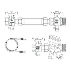 IMI TA Anschluss-Set TA-COMPACT-DP horizontal, für Differenzdruckregelung mit Passstüc... IMI-32604010603 5902276898426 (Abb. 1)