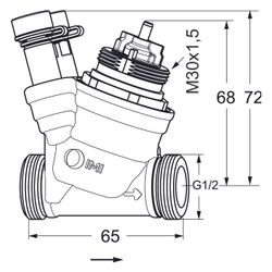 IMI TA Regulierventil TA-Nano Plus, Außengewinde druckunabhängig, DN 10 Normal Flow, m... IMI-32221310110 5902276824074 (Abb. 1)
