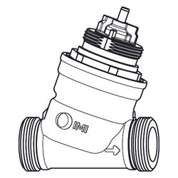 IMI TA Regulierventil TA-Nano, Außengewinde druckunabhängig, DN 20 High Flow, ohne Mes... IMI-32221300220 5902276824050 (Abb. 1)