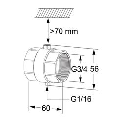 Heimeier TA Temperaturfühlergehäuse mit Tauchhülse für TA-Smart/-TA-Smart-Dp DN 20... IMI-32223000020 7318794174900 (Abb. 1)