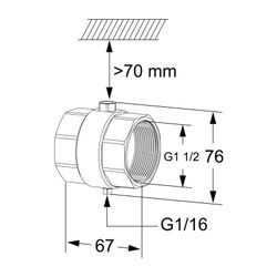 Heimeier TA Temperaturfühlergehäuse mit Tauchhülse für TA-Smart/-TA-Smart-Dp DN 40... IMI-32223000040 7318794171503 (Abb. 1)