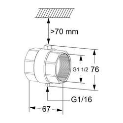 IMI TA Temperaturfühlergehäuse mit Tauchhülse, für Smart und Smart-Dp DN 40... IMI-32223000040 7318794171503 (Abb. 1)