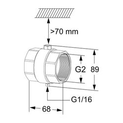 IMI TA Temperaturfühlergehäuse mit Tauchhülse, für Smart und Smart-Dp DN 50... IMI-32223000050 7318794171602 (Abb. 1)