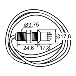 Heimeier Mini-Lufttemperaturfühler für neoStat, neoStat-e, neoAir und HM-PRT... IMI-1500-00.983 4024052072200 (Abb. 1)