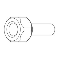 Heimeier TA Übergangsverschraubung TA-Smart-Dp für Impulsleitung mit Anschluss G 1" /1... IMI-32604010002 5902276817861 (Abb. 1)