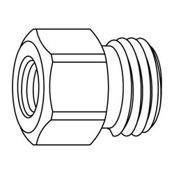 IMI TA Übergangsverschraubung Smart-Dp, für Impulsleitung, G 1/16" x G 1/2", Messing... IMI-32604010003 5902276817878 (Abb. 1)