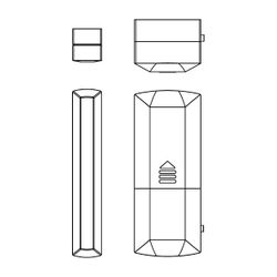 IMI Heimeier Funk-Fenster- und Türkontaktsensor, inkl. 3,6V LS14250 Batterie... IMI-1510-05.330 4024052009176 (Abb. 1)