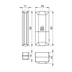 IMI Heimeier Funk-Fenster- und Türkontaktsensor, inkl. 3,6V LS14250 Batterie... IMI-1510-05.330 4024052009176 (Abb. 1)