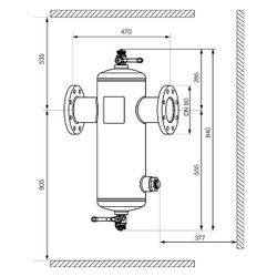 IMI Pneumatex Abscheider Zeparo Cyclone Max ZCX 80, DN 80 PN 10, Flanschanschluss... IMI-30304111101 7640161645882 (Abb. 1)