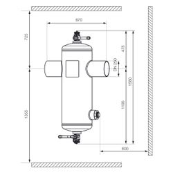 IMI Pneumatex Abscheider Zeparo Cyclone Max ZCX 250W, DN 250 PN 10, Schweißanschluss... IMI-30304121602 7640161646025 (Abb. 1)