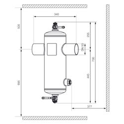 IMI Pneumatex Abscheider Zeparo Cyclone Max ZCX 50W, DN 50 PN 10, Schweißanschluss... IMI-30304120900 7640161645950 (Abb. 1)