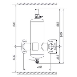 IMI Pneumatex Abscheider Zeparo Aero ZA 100, DN 100 PN 10, Flanschanschluss... IMI-30304131201 7640161646070 (Abb. 1)