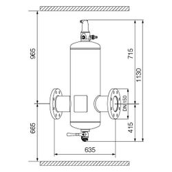 IMI Pneumatex Abscheider Zeparo Aero ZA 150, DN 150 PN 10, Flanschanschluss... IMI-30304131401 7640161646094 (Abb. 1)