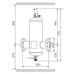 IMI Pneumatex Abscheider Zeparo Aero ZA 50, DN 50 PN 10, Flanschanschluss... IMI-30304130900 7640161646049 (Abb. 1)