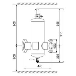 IMI Pneumatex Abscheider Zeparo Aero ZA 80, DN 80 PN 10, Flanschanschluss... IMI-30304131101 7640161646063 (Abb. 1)