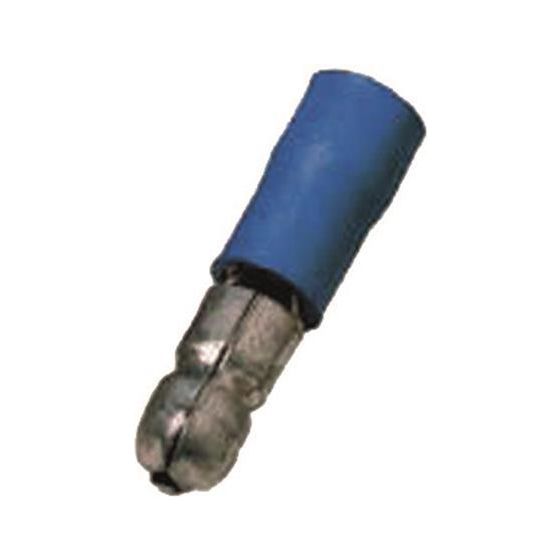 Intercable Rundstecker ICIQ2RST, 1,5-2,5mm2 5mm, Messing, Blau