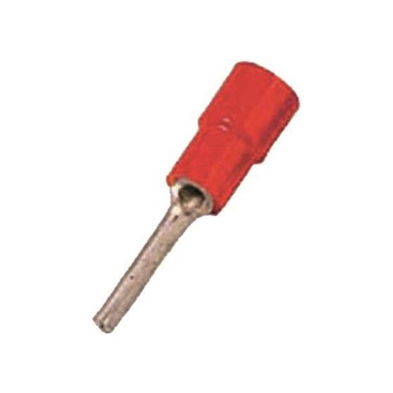 Intercable Stiftkabelschuh ICIQ1ST, 0,5-1mm2, 1,9mm, 22,8mm, Kupfer, Rot