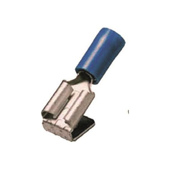 Intercable Steckverteiler ICIQ2FHA, 1,5-2,5mm2, 6,3x0,8mm, Messing/PVC, Blau, ICIQ2FHA