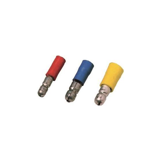 Intercable Rundstecker ICIQ1RST, 0,5-1mm2 4mm, Messing, Rot