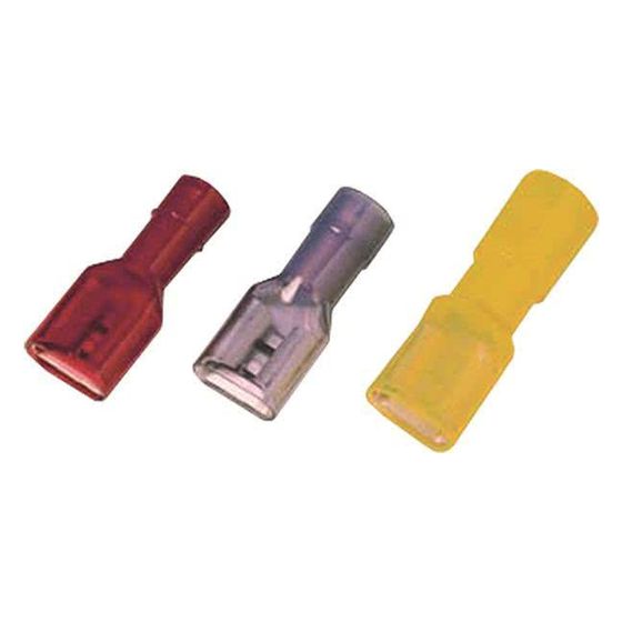 Intercable Flachsteckhülse ICIQ268FHVIPC, 1,5-2,5mm2, 6,3x0,8mm, Messing, Blau
