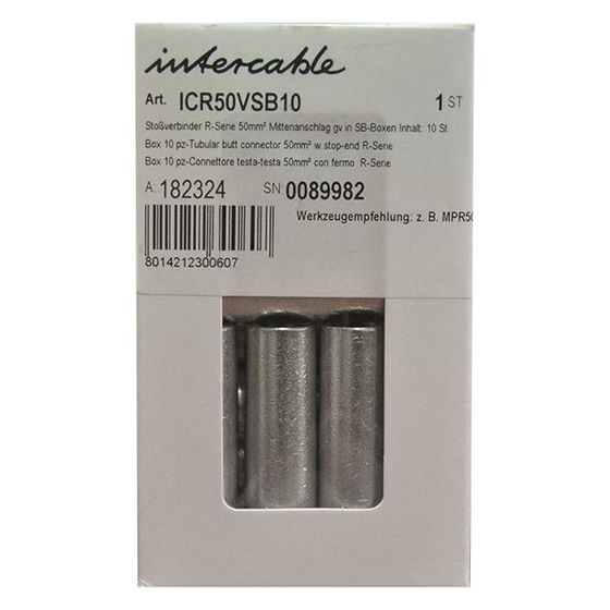 Intercable Stoßverbinder ICR50VSB10, 50mm2, Kupfer, verzinnt