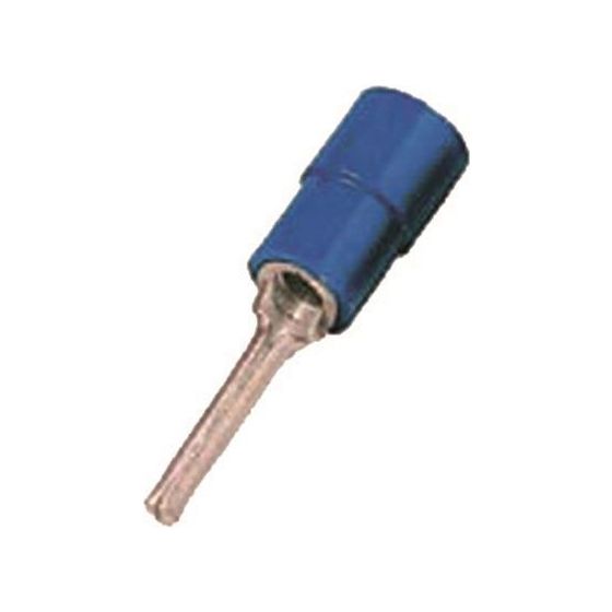 Intercable Stiftkabelschuh ICIQ2ST, 1,5-2,5mm2, 1,9mm Stiftdurchmesser, 22,8mm Länge, Kupfer, Blau