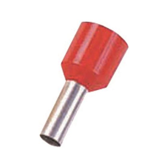 Intercable Aderendhülse 10mm2 12mm, 10mm2, 12mm, Kupfer, Rot, ICIAE1012K