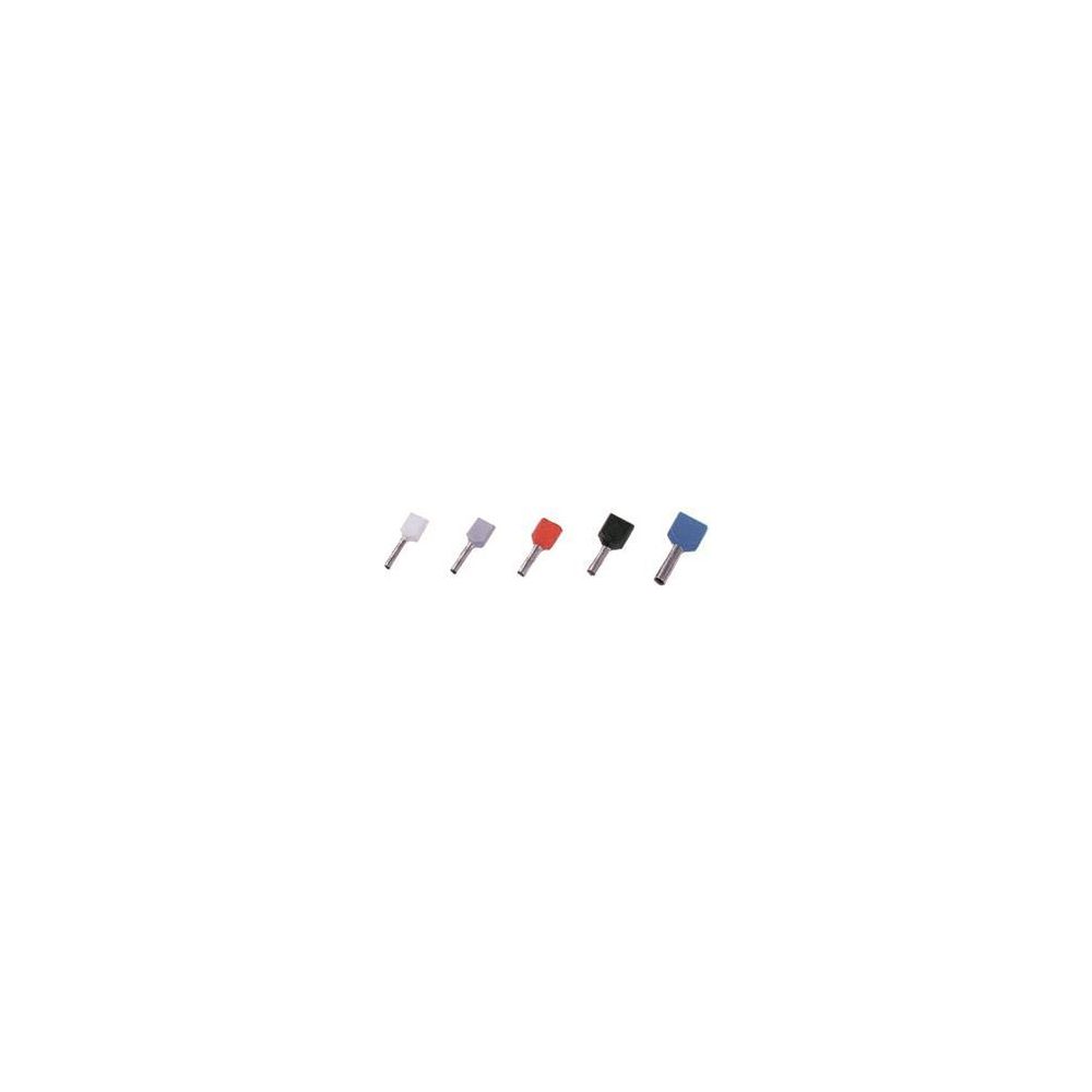 Intercable Zwillings-Aderendhülse ICIAE158Z, 2x1,5mm2 8mm, Kupfer, Schwarz... INTERCABLE-180766 8014212202550 (Abb. 2)