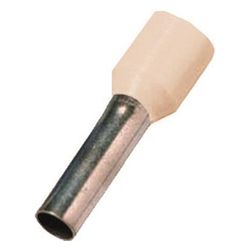 Intercable Aderendhülse DIN 46228 T4, 16mm2, 12mm, Kupfer, verzinnt, Elfenbein, ICIA... INTERCABLE-181503 8014212203557 (Abb. 1)