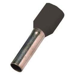 Intercable Aderendhülse ICIAE2518SCH, 25mm2 18mm, Kupfer verzinnt, Schwarz... INTERCABLE-181542 8014212203984 (Abb. 1)