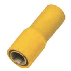 Intercable Rundsteckhülse ICIQ6RSH, 4-6mm2, 5mm, Messing, Gelb... INTERCABLE-180939 8014212201218 (Abb. 1)