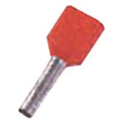 Intercable Zwillings-Aderendhülse, 2x1mm2 10mm, Kupfer, Rot, ICIAE110Z... INTERCABLE-180751 8014212202536 (Abb. 1)