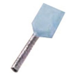 Intercable Zwillings-Aderendhülse ICIAE0258Z, 2x0,25mm2 8mm, Kupfer, Hellblau... INTERCABLE-180729 8014212202451 (Abb. 1)