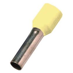 Intercable Aderendhülse DIN46228T4, 0,25mm2 8mm, Kupfer, Gelb... INTERCABLE-181508 8014212203649 (Abb. 1)