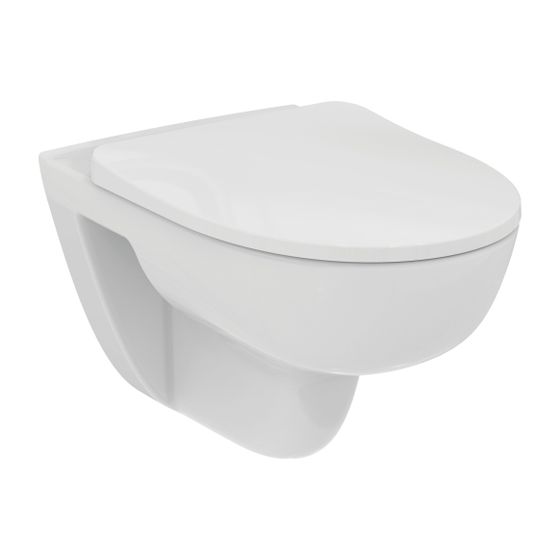 Ideal Standard WC-Paket i.life A Randlos mit Uni.WC-Sitz Softclose Weiß