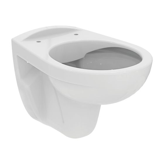 Ideal Standard Wandtiefspül-WC Eurovit, randlos, 355x520x400mm, Weiß