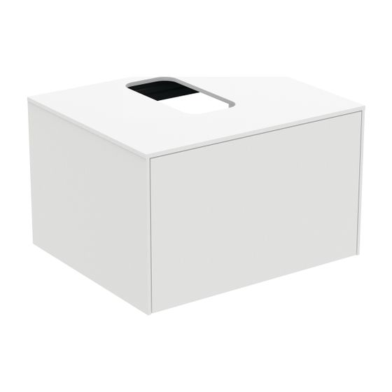 Ideal Standard Waschtisch-Unterschrank Conca, 1 Auszug, mit mi.Ausschnitt, 602x505x370mm, Weiß
