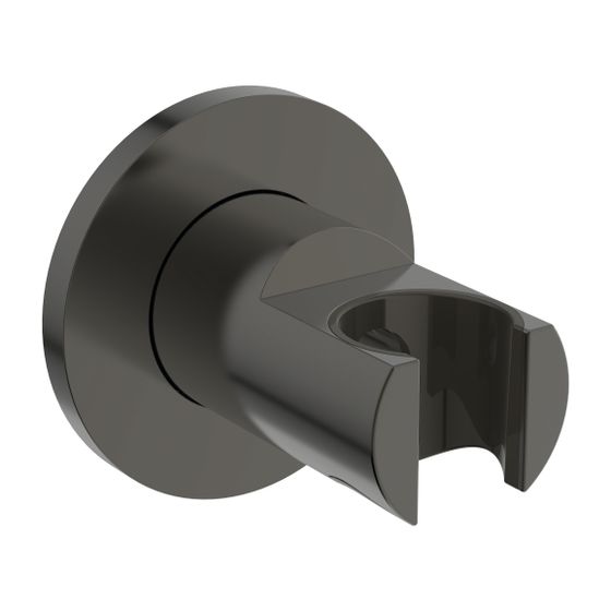 Ideal Standard Wandhalter Idealrain runde Rosette für Handbrause Magnetic Grey