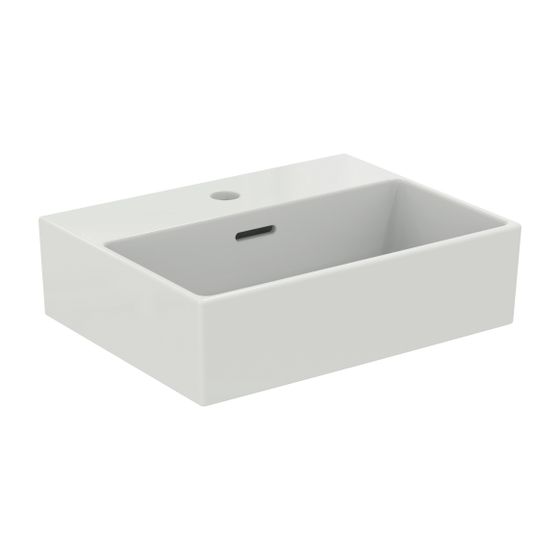 Ideal Standard Handwaschbecken Extra, 1 Hahnloch, mit Überlauf 450x350x150mm, Weiß mit IdealPlus