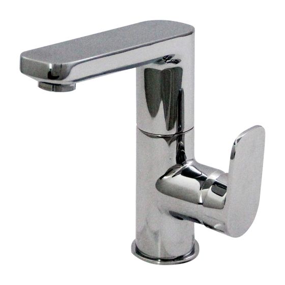 Ideal Standard Display Waschtisch-Armatur Tonic II, mit hohem Auslauf, 5 l/min., mit Ablaufgarnitur Ausld.120mm, Chrom