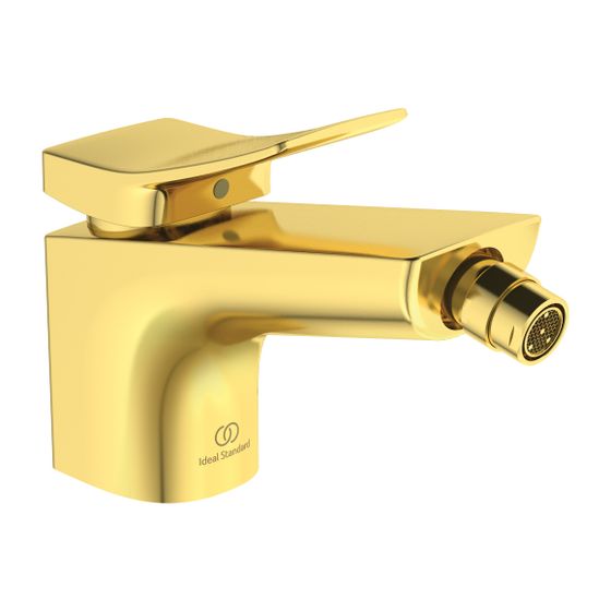 Ideal Standard Bidetarmatur Conca, mit Ablaufgarnitur Ausld.133mm, Brushed Gold